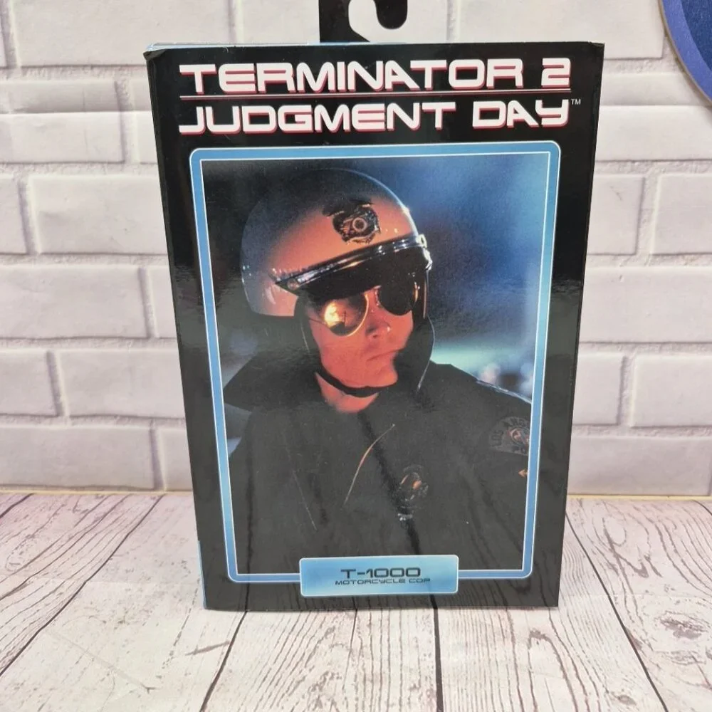 NECA Terminator Judgment Day T-1000 Motorcycle‎ Cop 7 Inch Action BAF Figure